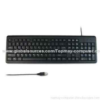 Waterproof Wired Keyboard with 10 Million Times Key Stroke Lifespan